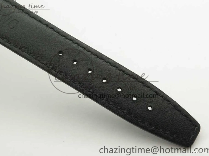 MIROTIME 0419 Portofino Automatic SS FKF 1:1 Best Edition White Dial SS Markers on Black Leather Strap A QuickDry 7138